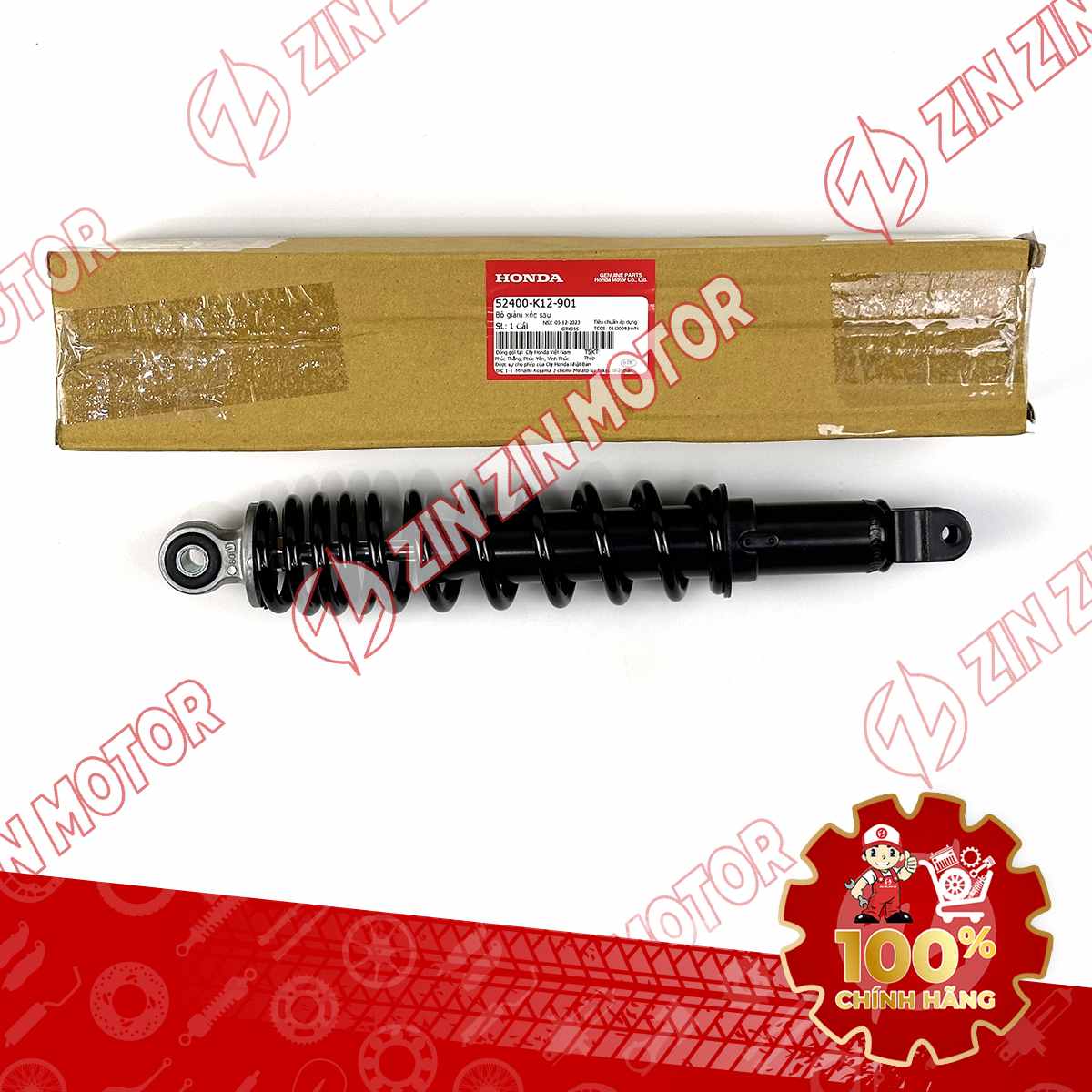 GIẢM SÓC, PHUỘC SAU LEAD 125 2017-2022 MÀU ĐEN 52400K12901 CHÍNH HÃNG