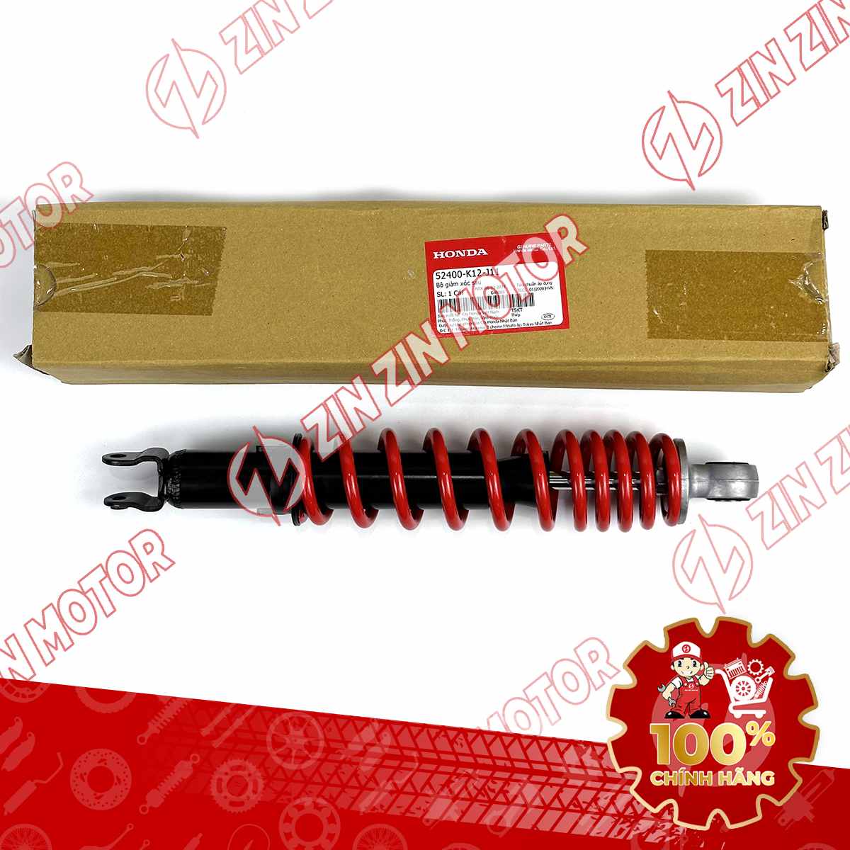GIẢM SÓC, PHUỘC SAU LEAD 125 2017-2022 MÀU ĐỎ 52400K12J11 CHÍNH HÃNG