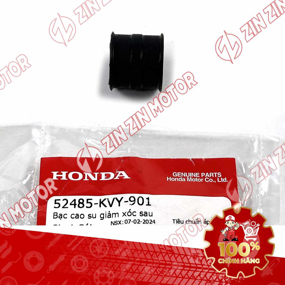 BẠC CAO SU GIẢM CHẤN BẮT PHUỘC SAU VARIO 125 2023 2024 , WAVE RSX 2019 2020 2021 2022 2023 , WAVE ALPHA 2017 - 2023 2024 - 2025, WAVE BLADE 110 , VISION 2026 52485KVY901 CHÍNH HÃNG
