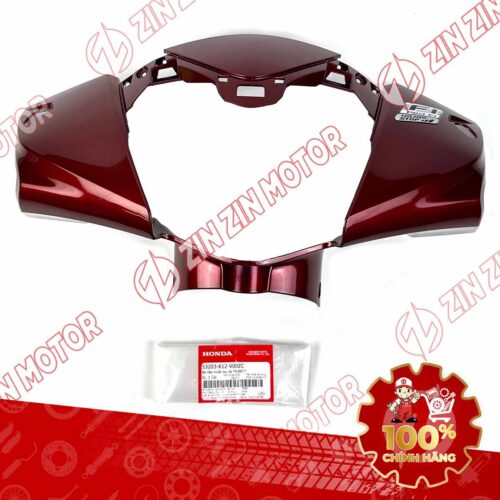 NẮP TRƯỚC TAY LÁI, ỐP ĐẦU LEAD 125 2017 MÀU ĐỎ ĐÔ (CÓ TEM) 53203K12V00ZC CHÍNH HÃNG