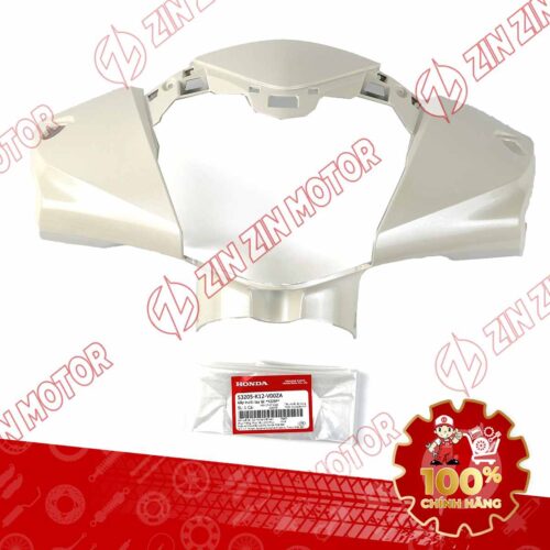 NẮP TRƯỚC TAY LÁI, ỐP ĐẦU LEAD 125 2017 2018 2019 MÀU TRẮNG NGÀ 53205K12V00ZA CHÍNH HÃNG