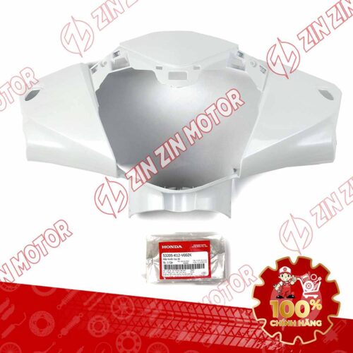 NẮP TRƯỚC TAY LÁI, ỐP ĐẦU LEAD 125 2017 2018 2019 MÀU TRẮNG 53205K12V00ZK CHÍNH HÃNG