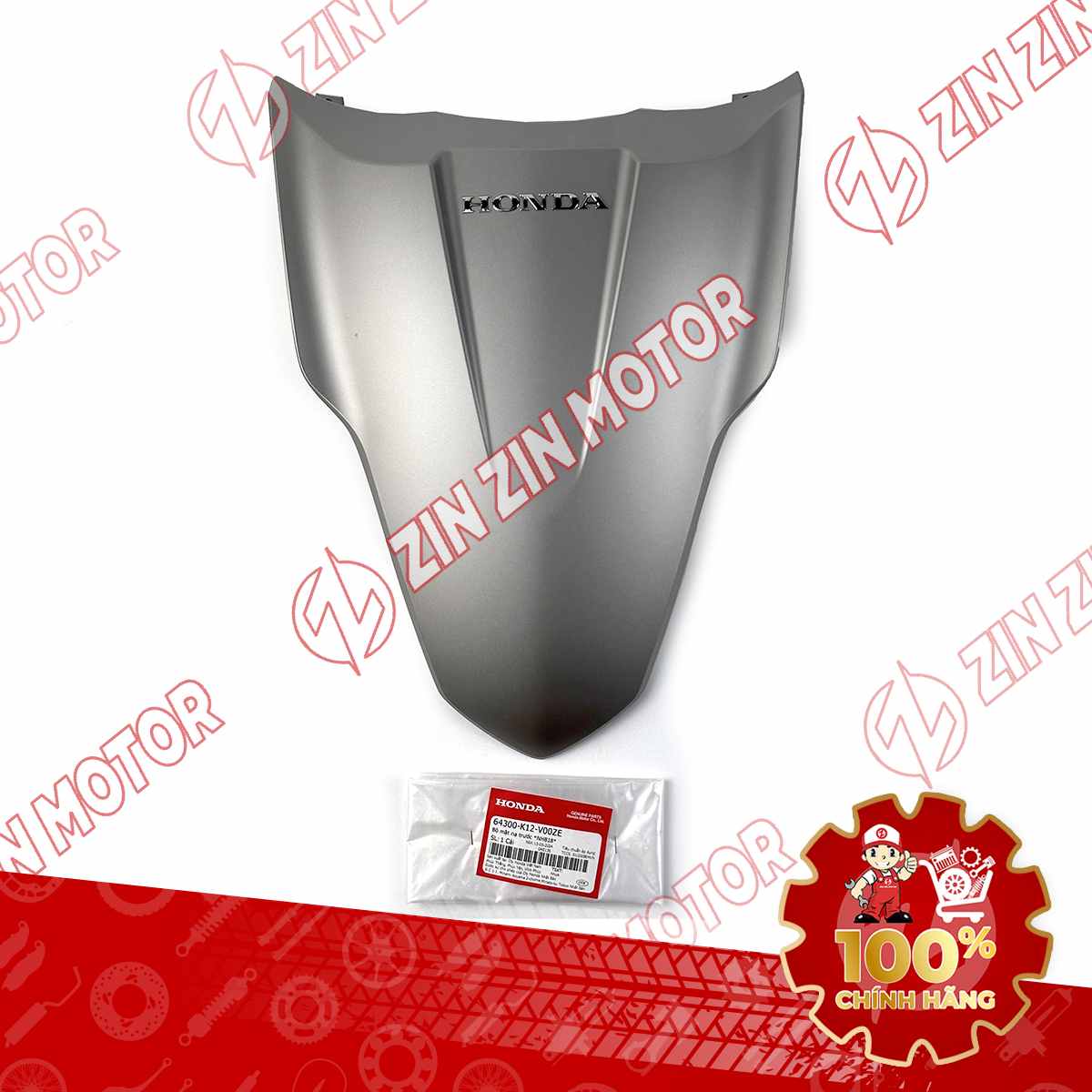 MẶT NẠ TRƯỚC LEAD 125 2017 2018 2019 MÀU BẠC NHÁM *NHB18* 64300K12V00ZE CHÍNH HÃNG