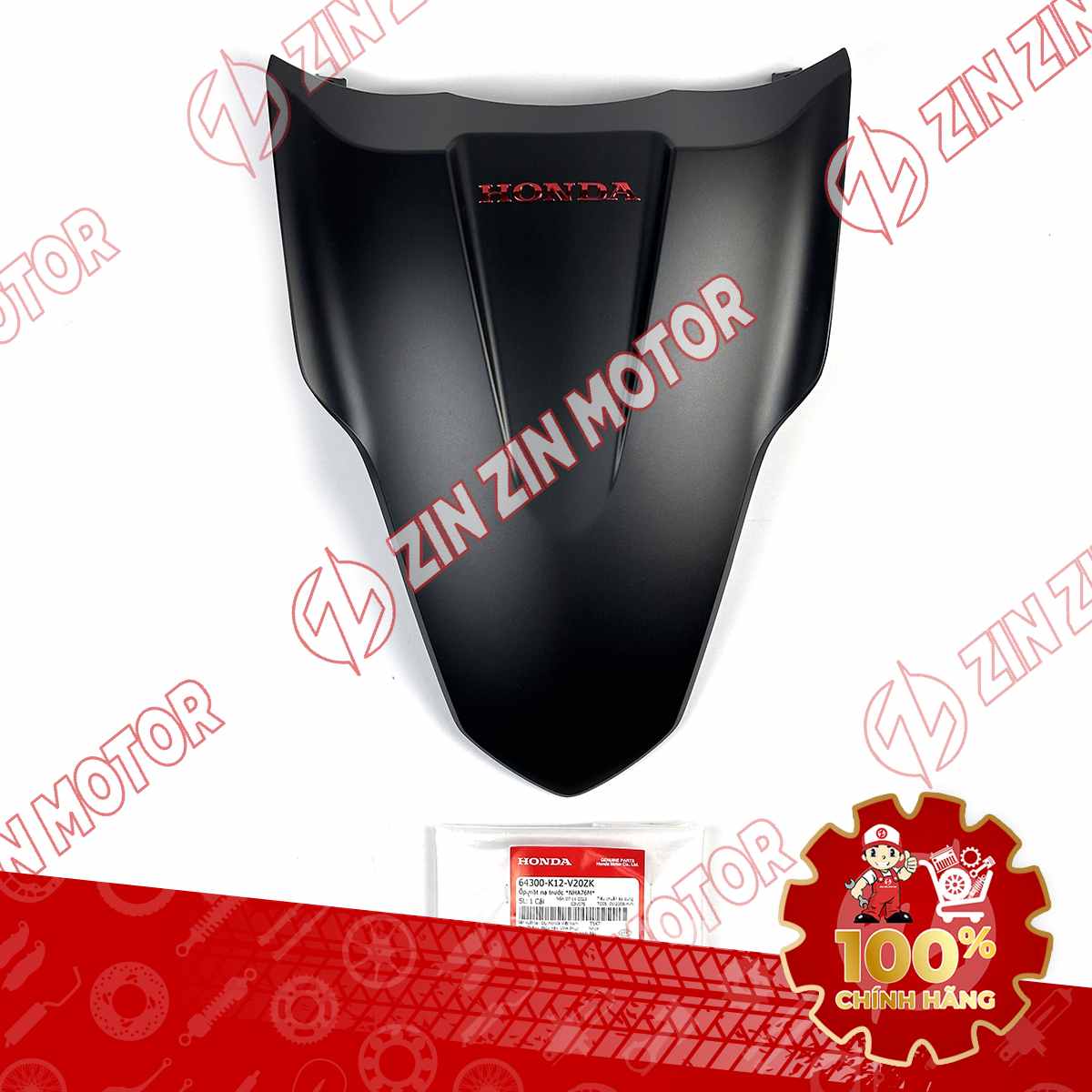 MẶT NẠ TRƯỚC LEAD 125 2017 2018 2019 MÀU ĐEN NHÁM *NHA76M* 64300K12V20ZK CHÍNH HÃNG