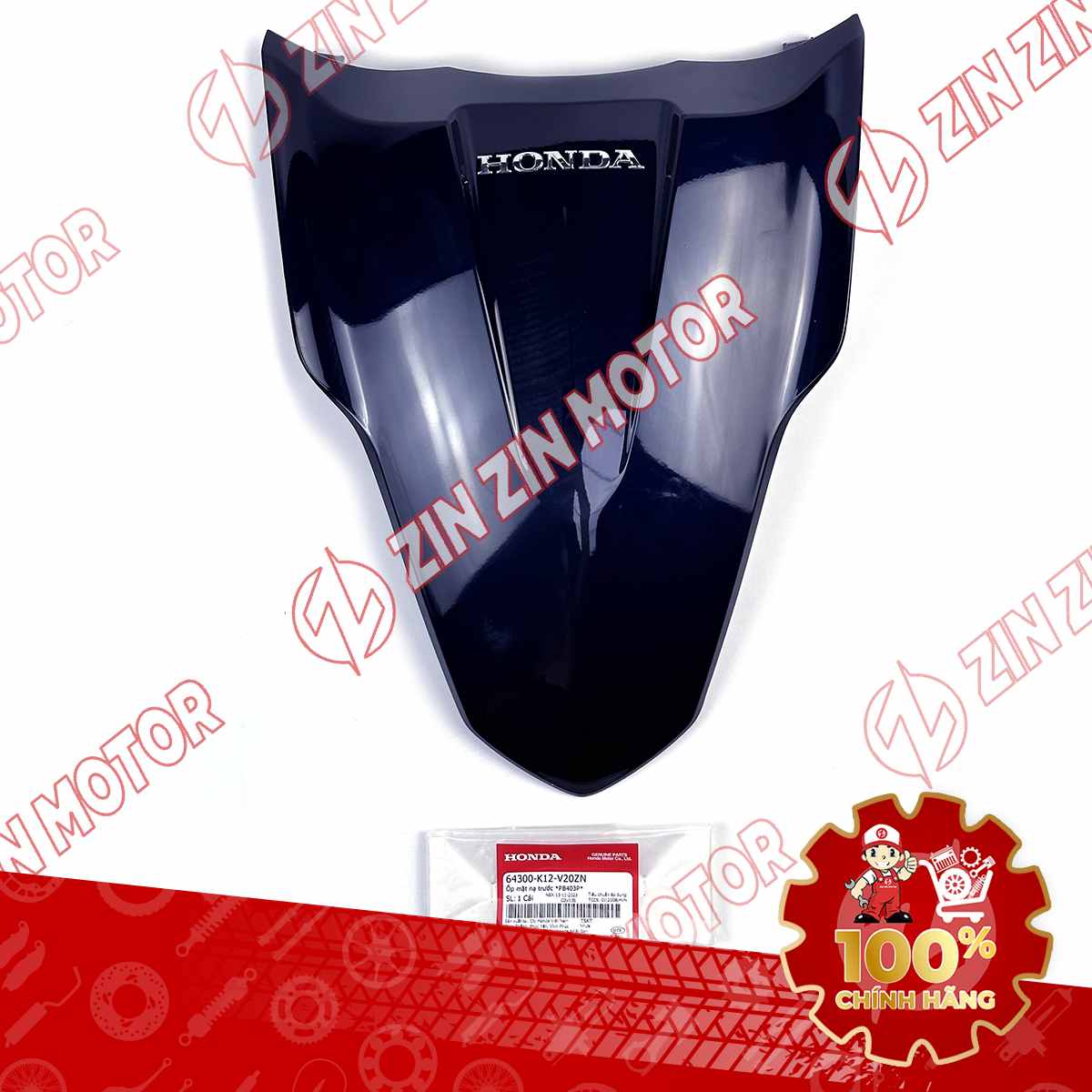 MẶT NẠ TRƯỚC LEAD 125 2017 2018 2019 MÀU XANH ĐEN *PB403P* 64300K12V20ZN CHÍNH HÃNG