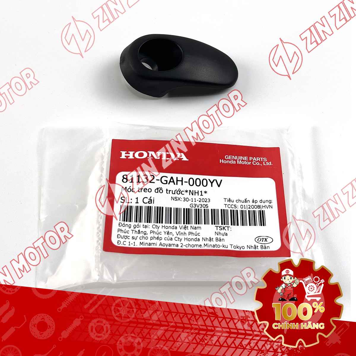 MÓC TREO ĐỒ VARIO 125, CLICK 160 MÀU ĐEN 81132GAH000YV CHÍNH HÃNG
