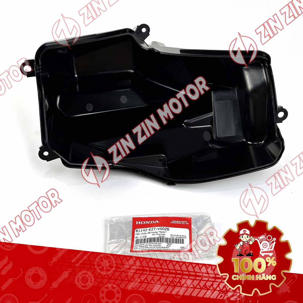 HỘP CỐP ĐỰNG ĐỒ TRƯỚC LEAD 2021+ (KHÔNG CỔNG SẠC) MÀU ĐEN 81142K2TV00ZB CHÍNH HÃNG