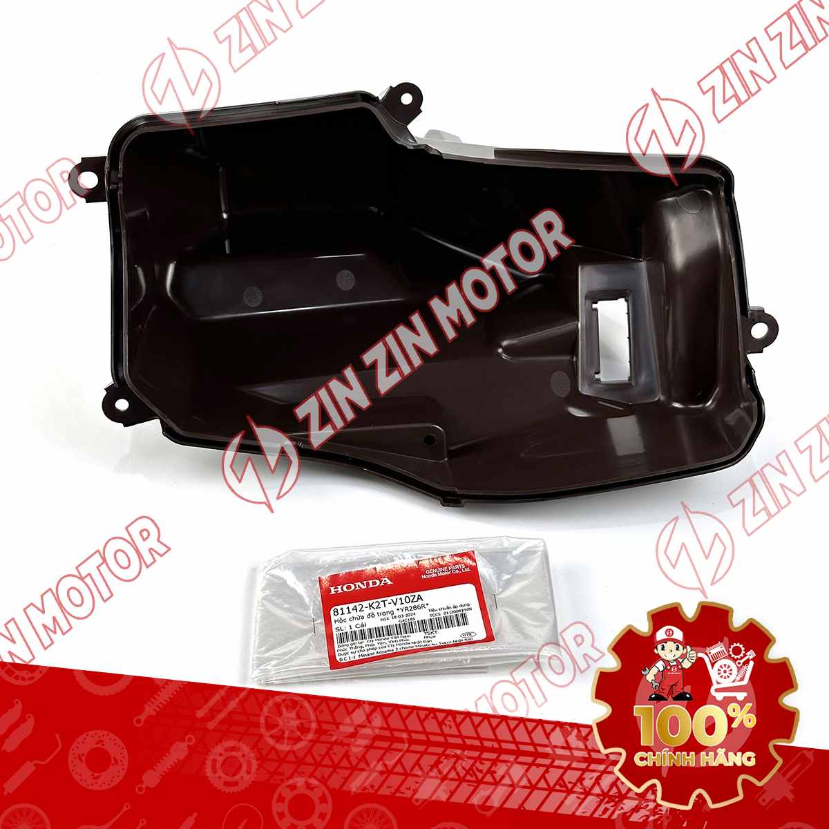 HỘP CỐP ĐỰNG ĐỒ TRƯỚC LEAD 2021+ (CÓ CỔNG SẠC) MÀU NÂU 81142K2TV10ZA CHÍNH HÃNG