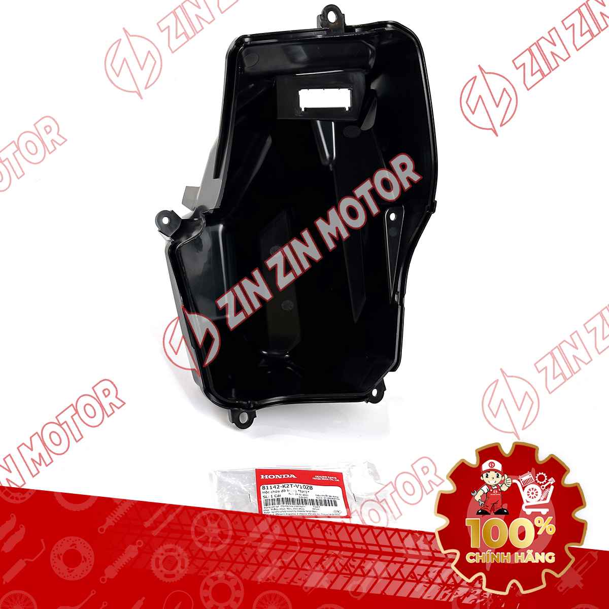 HỘC CỐP ĐỂ ĐỒ TRƯỚC LEAD 125 2022 2023 2024 (CÓ CỔNG SẠC) MÀU ĐEN 81142K2TV10ZB CHÍNH HÃNG