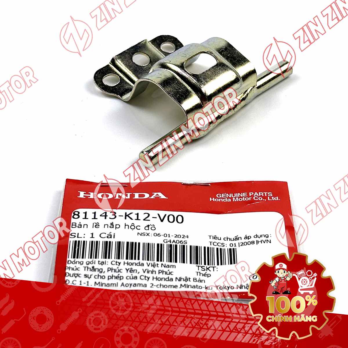 BẢN LỀ NẮP HỘC ĐỂ ĐỒ TRƯỚC LEAD 125 2017-2024 81143K12V00 CHÍNH HÃNG