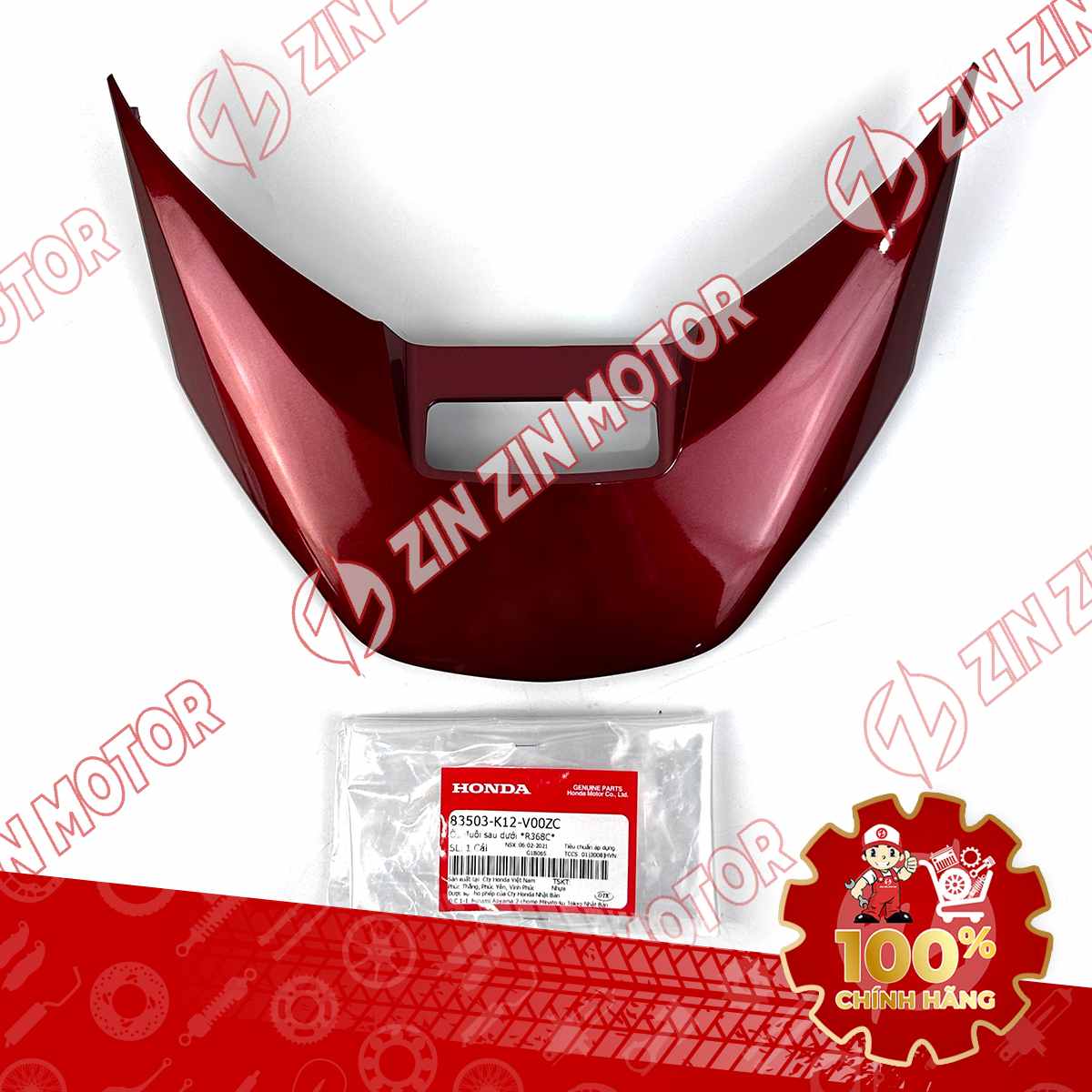 MU RÙA LEAD 125 2017 2018 2019 MÀU ĐỎ (MIẾNG DƯỚI) 83503K12V00ZC CHÍNH HÃNG