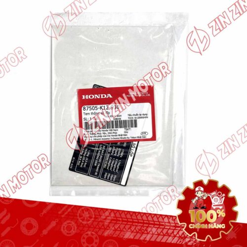 Alternative view of TEM THÔNG SỐ LỐP TẢI TRỌNG LEAD 2017-2019 87505K12930 CHÍNH HÃNG