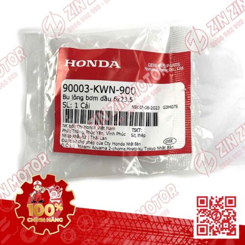 Alternative view of BU LÔNG ĐẶC BIỆT 6X23,5MM DÙNG CHUNG NHIỀU DÒNG XE HONDA 90003KWN900 CHÍNH HÃNG