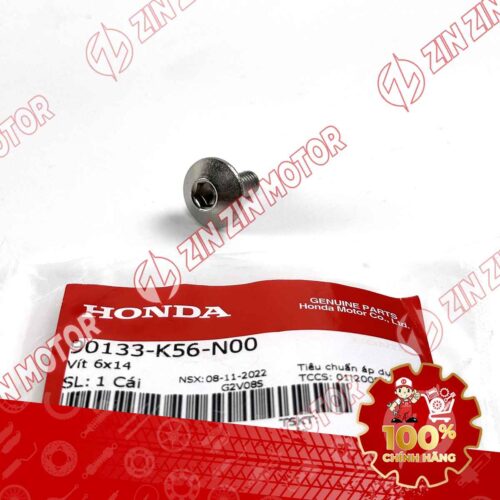 Alternative view of VÍT 6X14MM DÙNG CHUNG NHIỀU DÒNG XE HONDA 90133K56N00 CHÍNH HÃNG
