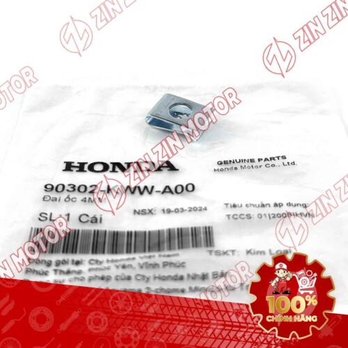 Alternative view of ĐAI ỐC 4MM DÙNG CHUNG NHIỀU DÒNG XE HONDA 90302KWWA00 CHÍNH HÃNG