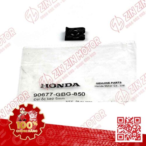 ĐAI ỐC KẸP 5MM DÙNG CHUNG NHIỀU DÒNG XE HONDA 90677GBG850 CHÍNH HÃNG