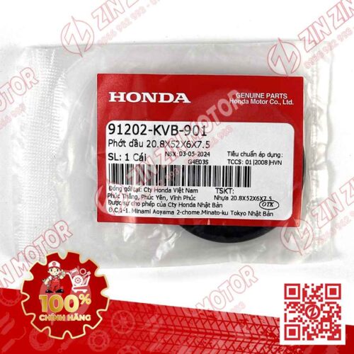 Alternative view of PHỐT DẦU, PHỐT DÊN 20,8X52X6X7,5MM DÙNG CHUNG NHIỀU DÒNG XE HONDA 91202KVB901 CHÍNH HÃNG