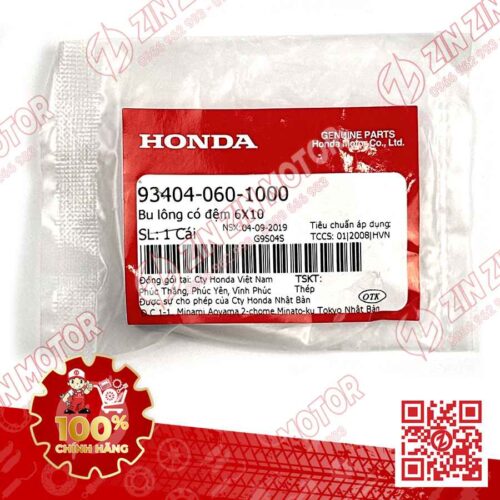 Alternative view of BU LÔNG CÓ ĐỆM 6X10MM DÙNG CHUNG NHIỀU DÒNG XE HONDA 934040601000 CHÍNH HÃNG