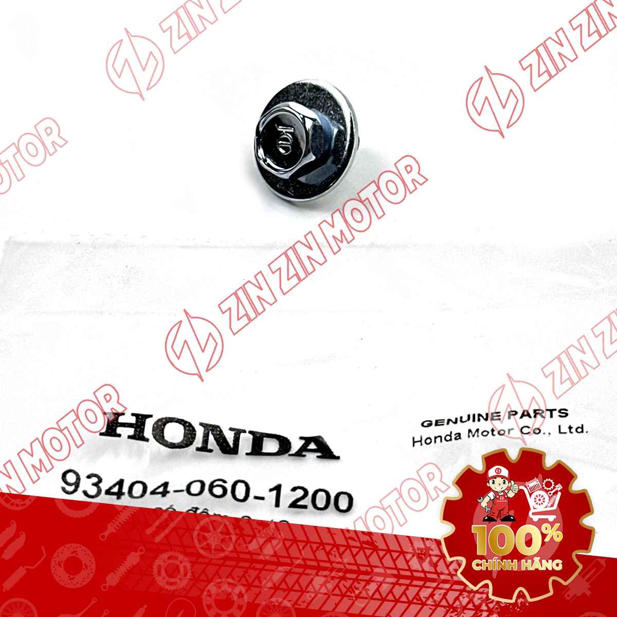 BU LÔNG CÓ ĐỆM 6X12MM ĐEN DÙNG CHUNG NHIỀU DÒNG XE HONDA 934040601200 CHÍNH HÃNG