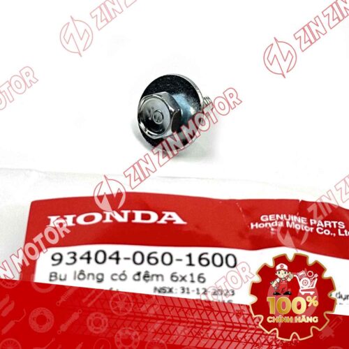 BU LÔNG CÓ ĐỆM 6X16MM BẠC DÙNG CHUNG NHIỀU DÒNG XE HONDA 934040601600 CHÍNH HÃNG