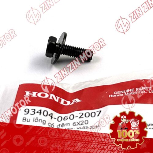 Alternative view of BU LÔNG CÓ ĐỆM 6X20MM ĐEN DÙNG CHUNG NHIỀU DÒNG XE HONDA 934040602007 CHÍNH HÃNG