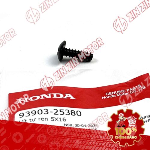 Alternative view of VÍT TỰ REN 5X16MM ĐEN DÙNG CHUNG NHIỀU DÒNG XE HONDA 9390325380 CHÍNH HÃNG
