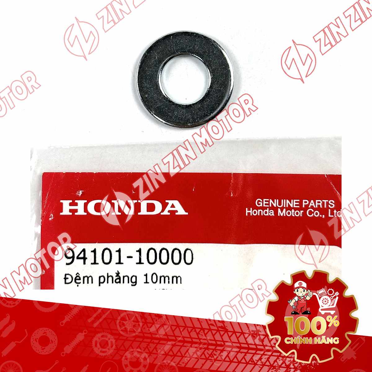 VÒNG ĐỆM PHẲNG PHUỘC SAU VARIO 125 2023 2024 , WAVE ALPHA 2017 - 2023 2024 - 2025 10MM, WAVE BLADE 110 , SH 125/160i 2026 , AB 125/160 2026 , VISION 2026 9410110000 CHÍNH HÃNG