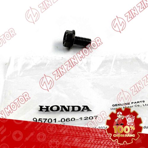 Alternative view of BU LÔNG LỤC GIÁC 6X12MM ĐEN DÙNG CHUNG NHIỀU DÒNG XE HONDA 957010601207 CHÍNH HÃNG