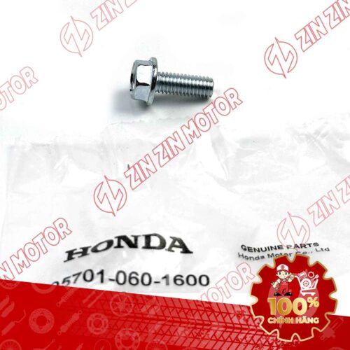 Alternative view of BU LÔNG LỤC GIÁC 6X16MM BẠC DÙNG CHUNG NHIỀU DÒNG XE HONDA 957010601600 CHÍNH HÃNG