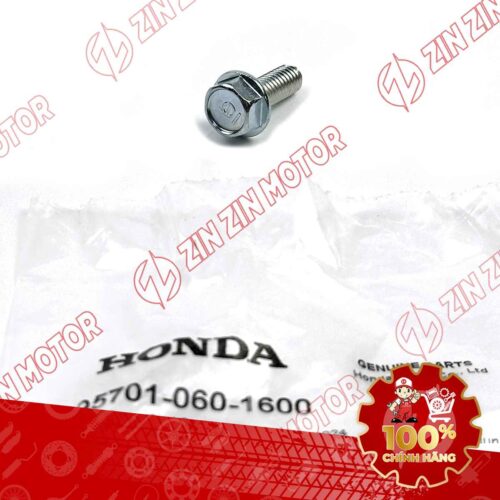 BU LÔNG LỤC GIÁC 6X16MM BẠC DÙNG CHUNG NHIỀU DÒNG XE HONDA 957010601600 CHÍNH HÃNG