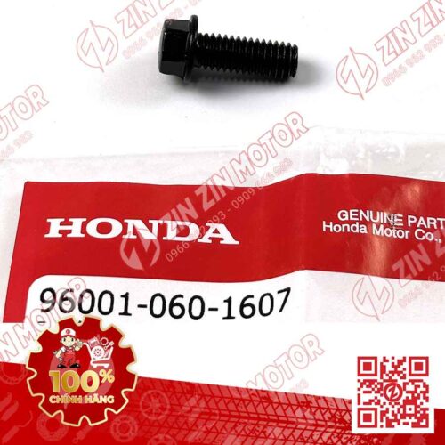 BU LÔNG LỤC GIÁC 6X16MM ĐEN DÙNG CHUNG NHIỀU DÒNG XE HONDA 960010601607 CHÍNH HÃNG