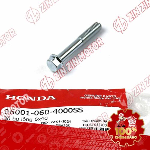 Alternative view of BU LÔNG LỤC GIÁC 6X40MM BẠC DÙNG CHUNG NHIỀU DÒNG XE HONDA 960010604000SS CHÍNH HÃNG