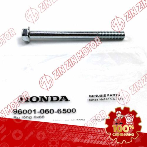 Alternative view of BU LÔNG LỤC GIÁC 6X65MM BẠC DÙNG CHUNG NHIỀU DÒNG XE HONDA 960010606500 CHÍNH HÃNG