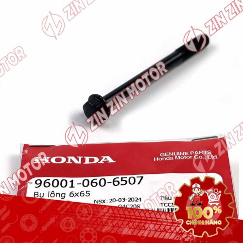 Alternative view of BU LÔNG LỤC GIÁC 6X65MM ĐEN DÙNG CHUNG NHIỀU DÒNG XE HONDA 960010606507 CHÍNH HÃNG