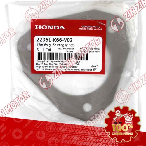 Alternative view of TẤM ÉP BỐ BA CÀNG LY HỢP XE AB 125 2022 - 2026 , AB 125 2020-2021 , AB 125 2016-2019 (PHIÊN BẢN SƠN TỪ TÍNH, TIÊU CHUẨN, ĐEN MỜ) , CLICK 160 K2S 22361K66V02 CHÍNH HÃNG