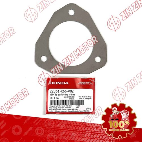 TẤM ÉP BỐ BA CÀNG LY HỢP XE AB 125 2022 - 2026 , AB 125 2020-2021 , AB 125 2016-2019 (PHIÊN BẢN SƠN TỪ TÍNH, TIÊU CHUẨN, ĐEN MỜ) , CLICK 160 K2S 22361K66V02 CHÍNH HÃNG