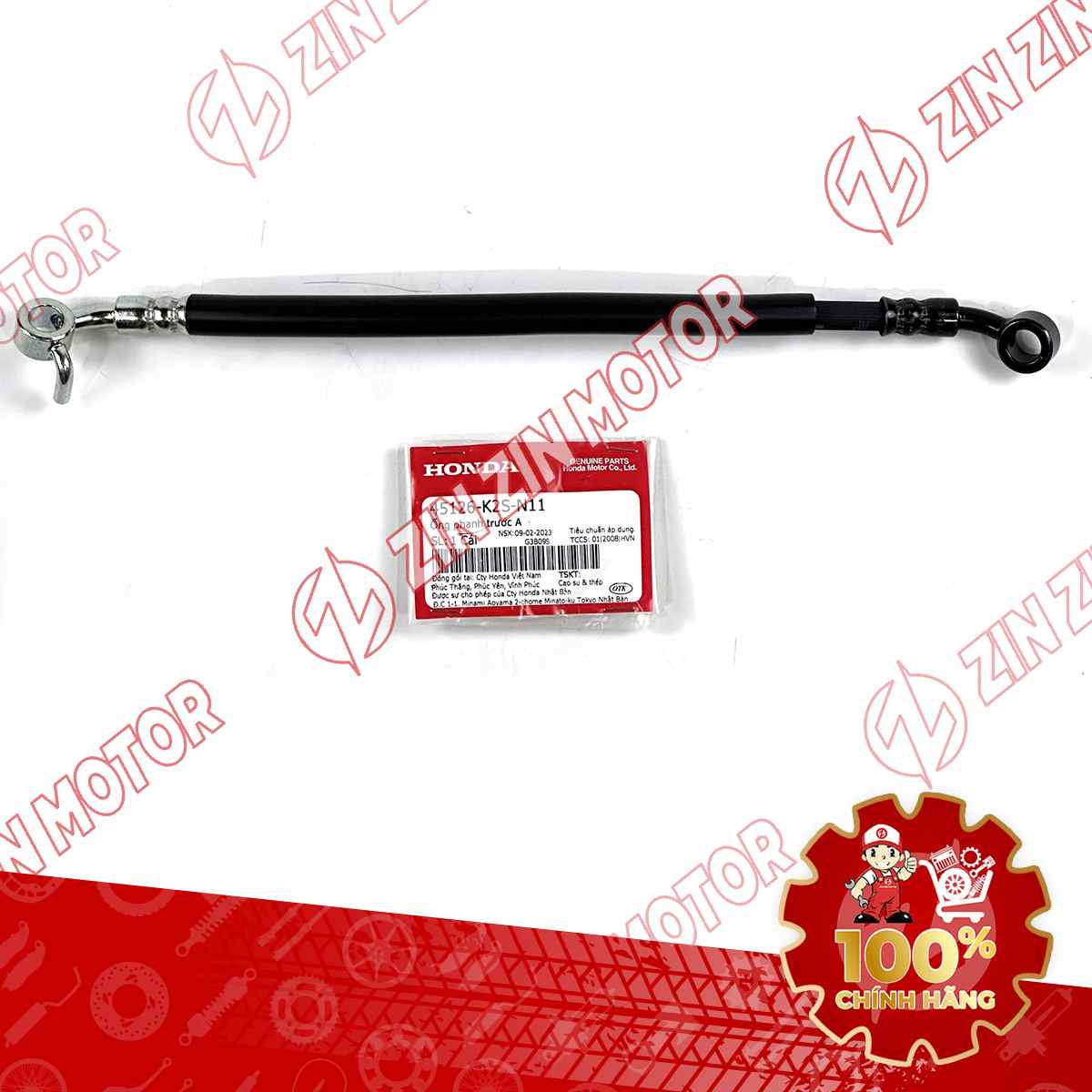 DÂY DẦU THẮNG TRƯỚC A XE VARIO 160 2023 VN , CLICK 160 K2S BẢN PHANH ABS 45126K2SN11 CHÍNH HÃNG