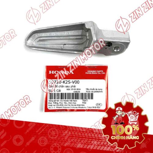 Alternative view of CỤC NHÔM GÁC CHÂN SAU XE VARIO 160 2023 VN BÊN PHẢI 50720K2SV00 CHÍNH HÃNG