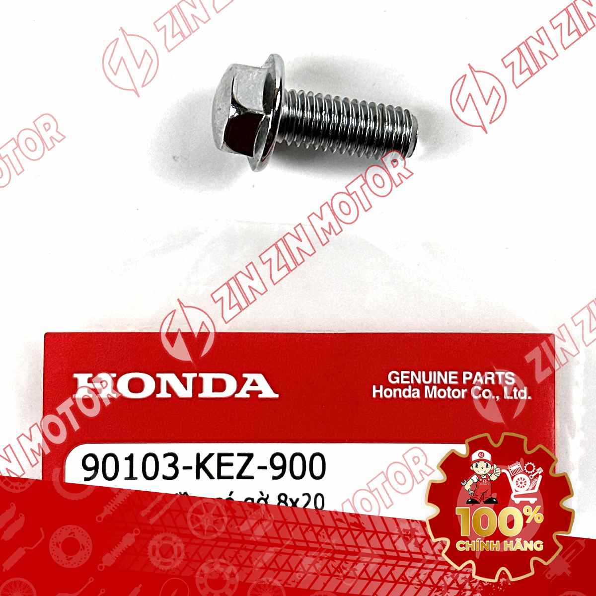 BU LÔNG ĐẦU CÓ GỜ 8X20MM DÙNG CHUNG NHIỀU LOẠI XE HONDA 90103KEZ900 CHÍNH HÃNG