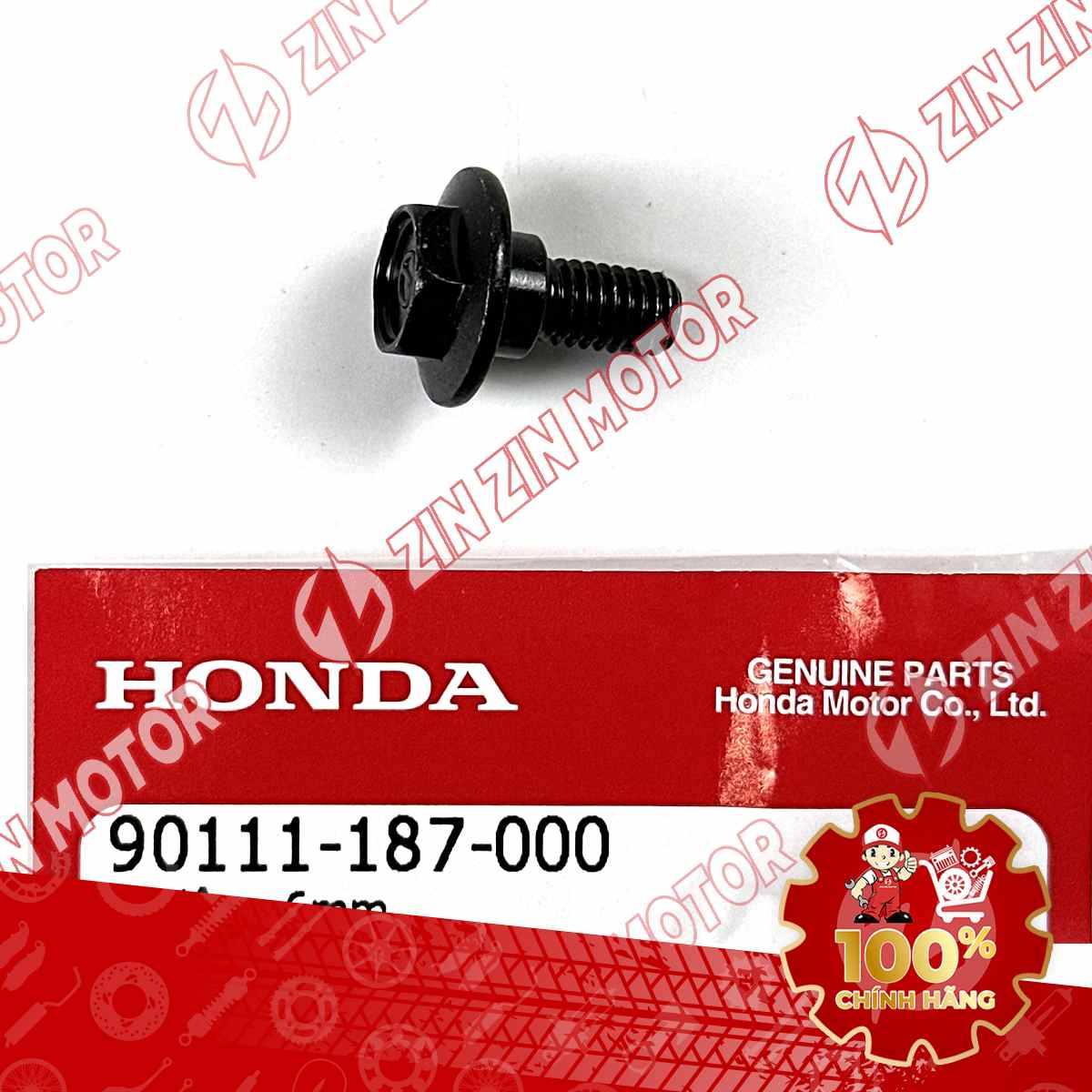 BU LÔNG 6MM DÙNG CHUNG NHIỀU LOẠI XE HONDA 90111187000 CHÍNH HÃNG