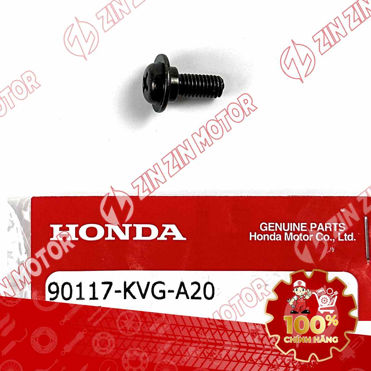VÍT 5X13MM DÙNG CHUNG NHIỀU LOẠI XE HONDA 90117KVGA20 CHÍNH HÃNG