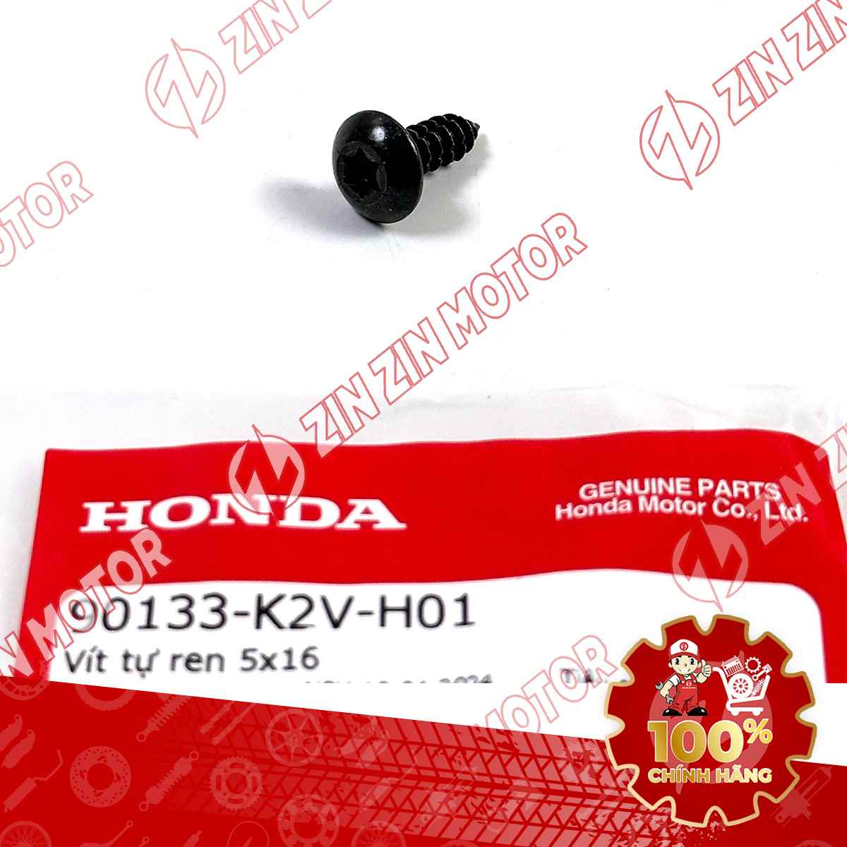 VÍT 6X9MM DÙNG CHUNG NHIỀU LOẠI XE HONDA 90133K2VH01 CHÍNH HÃNG