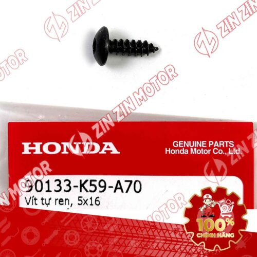 Alternative view of VÍT 5X16MM DÙNG CHUNG NHIỀU LOẠI XE HONDA 90133K59A70 CHÍNH HÃNG