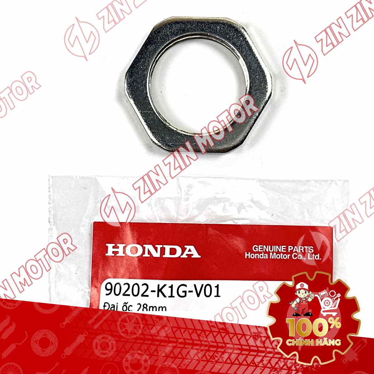 TÁN KHÓA ĐẾ BỐ BA CÀNG XE AB 125 2022-2026 , AB 125 2020-2021 , VISION 2021+ 28MM 90202K1GV01 CHÍNH HÃNG