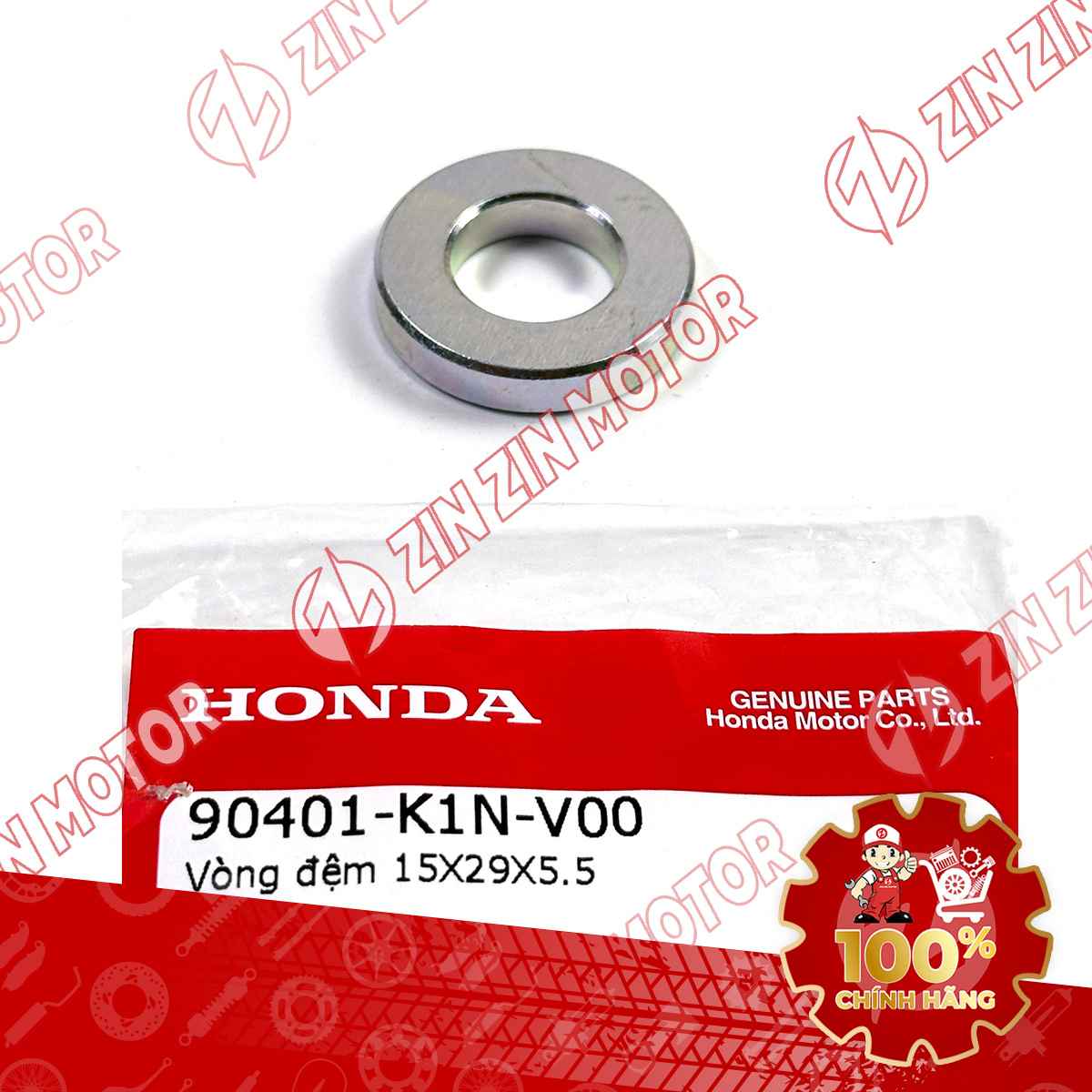 VÒNG ĐỆM MÁ PULY NỒI TRƯỚC XE AB 125/160 2022+ , AB 125/160 2026 , LEAD 2025 , LEAD 2022-2024 , SH MODE 2020 , VARIO 160 2023 VN , CLICK 160 15X29X5.5MM 90401K1NV00 CHÍNH HÃNG
