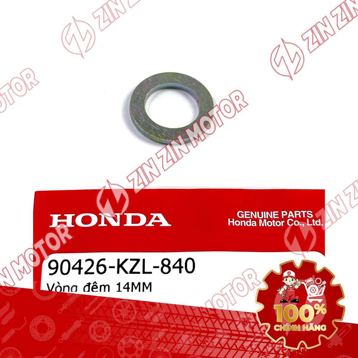 VÒNG ĐỆM MÁ PULY NỒI TRƯỚC XE VISION 2014-2020 14MM 90426KZL840 CHÍNH HÃNG