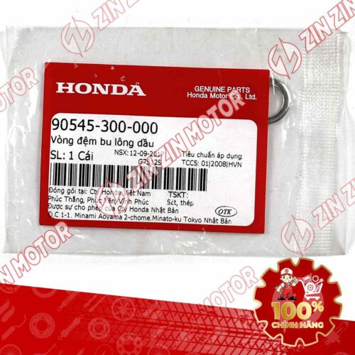 Alternative view of VÒNG ĐỆM BU LÔNG DẦU XE AB 160 2022+ , AB 150 2020-2021 , AB 125 2016-2019 , LEAD 2025 , LEAD 2022-2024 , LEAD 2017-2021 , LEAD 2014-2016 , LEAD 110 , SH 125/160 2023 - 2024 , SH 125/150 2020-2022 , SH 125/150 2018-2021 , SH MODE 2014+ , SH MODE 2020 , VISION 2021-2026+ , VISION 2014-2020 , VARIO 160 2023 VN , CLICK 160 K2S , VARIO 125 VN , WINNER 150 K56G (WINNER V1) , WINNER X , WINNER X V3 K2P , WINNER X V4 2024 , FUTURE 2018+ , WAVE RSX 2019 2020 2021 2022 2023, WAVE BLADE 110 90545300000 CHÍNH HÃNG