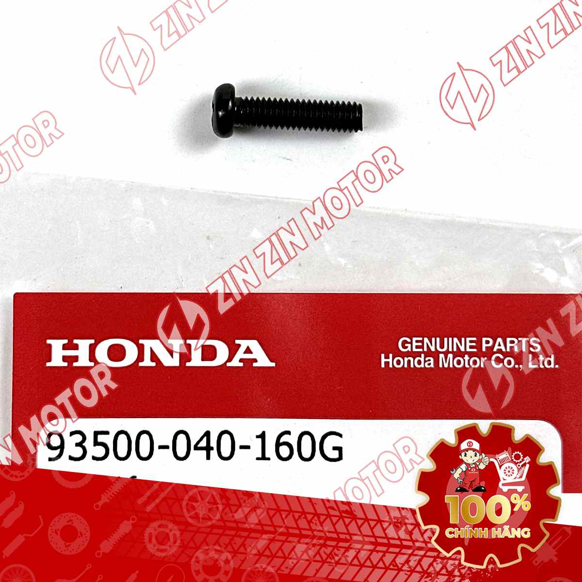 VÍT 4X16MM DÙNG CHUNG NHIỀU LOẠI XE HONDA 93500040160G CHÍNH HÃNG
