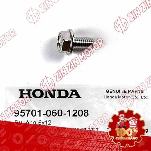 BU LÔNG LỤC GIÁC 6X12MM DÙNG CHUNG NHIỀU LOẠI XE HONDA 957010601208 CHÍNH HÃNG