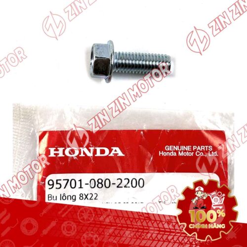 Alternative view of BU LÔNG LỤC GIÁC 8X22MM DÙNG CHUNG NHIỀU LOẠI XE HONDA 957010802200 CHÍNH HÃNG